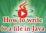 Video Tutorial: How to write to a file in Java?
