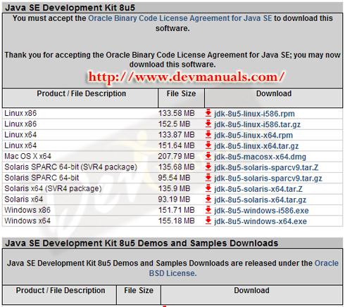 Downloading and Installing JDK 8